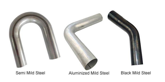 Mild Steel 2 1/2 Inch Diameter Jetex 180 Degree Mandrel Exhaust Tube U Bend 